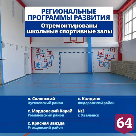 В Саратовской области обновят сотни образовательных учреждений