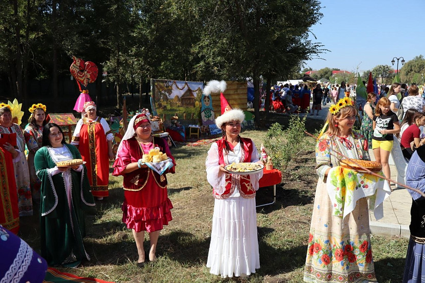 На саратовском фестивале подсолнухов раздавали угощения и сувениры